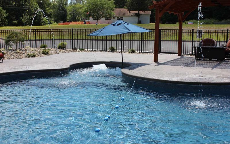 Custom inground pool installed by Majestic Pools