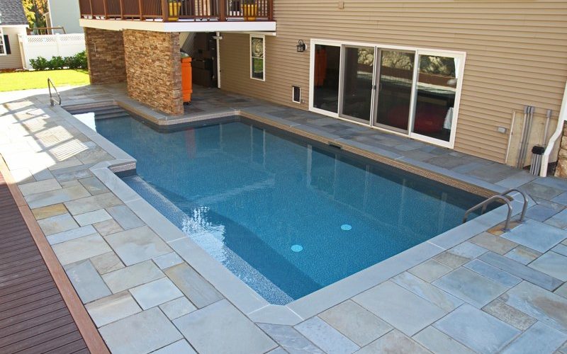 Custom pool installed by Majestic Pools