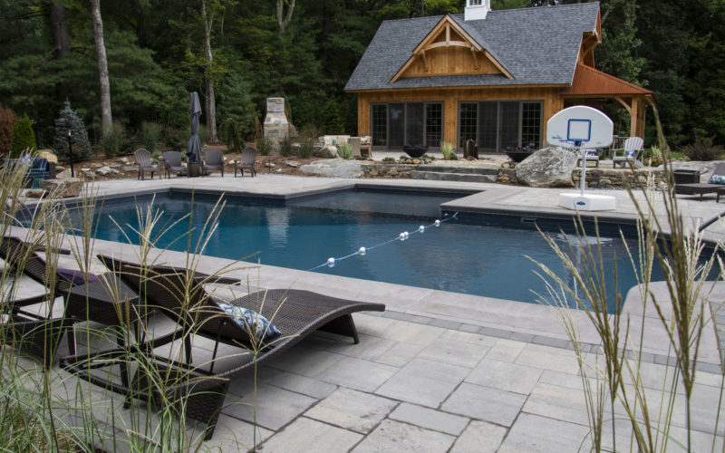 Custom inground pool installed by Majestic Pools