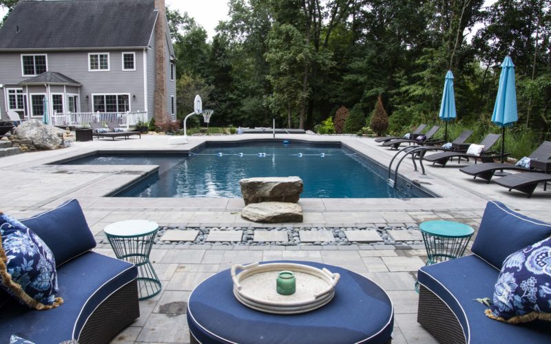 Custom inground pool installed by Majestic Pools