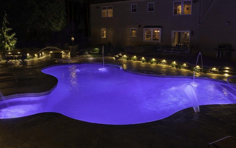 Custom inground pool installed by Majestic Pools