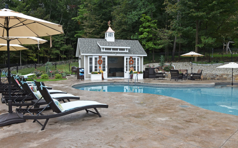 Custom inground pool installed by Majestic Pools